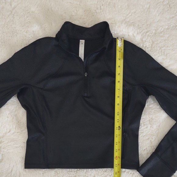 CRZ YOGA FAUX LEATHER Black Women's Long Sleeve Top - Picture 14 of 17